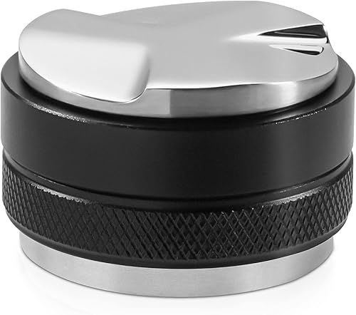 Distribuidor y manipulación de café de 2.087in, nivelador de café de doble cabeza se adapta a portafiltro Breville de 2.126in, herramienta
