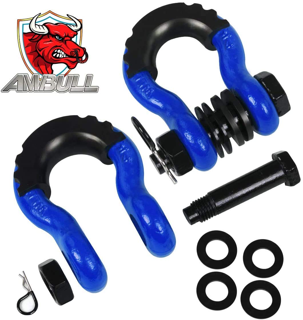 Amazon.co.jp: AMBULL シャックル 3/4インチ Dリングシャックル