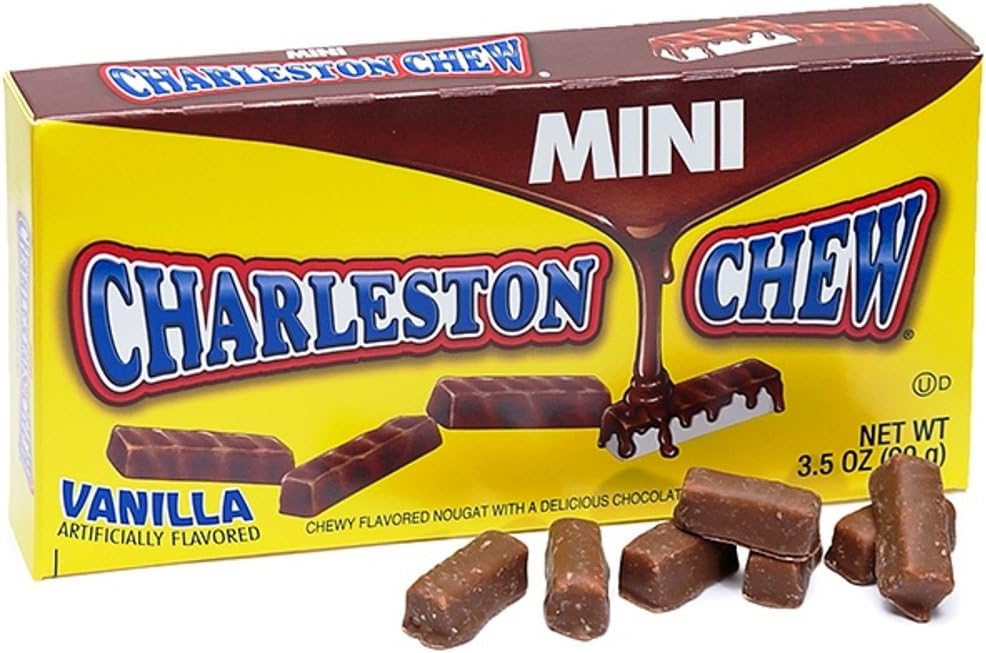 Mini Vanilla & Chocolate Charleston Chews 3.5 oz Theater Boxes (Pack of 3)