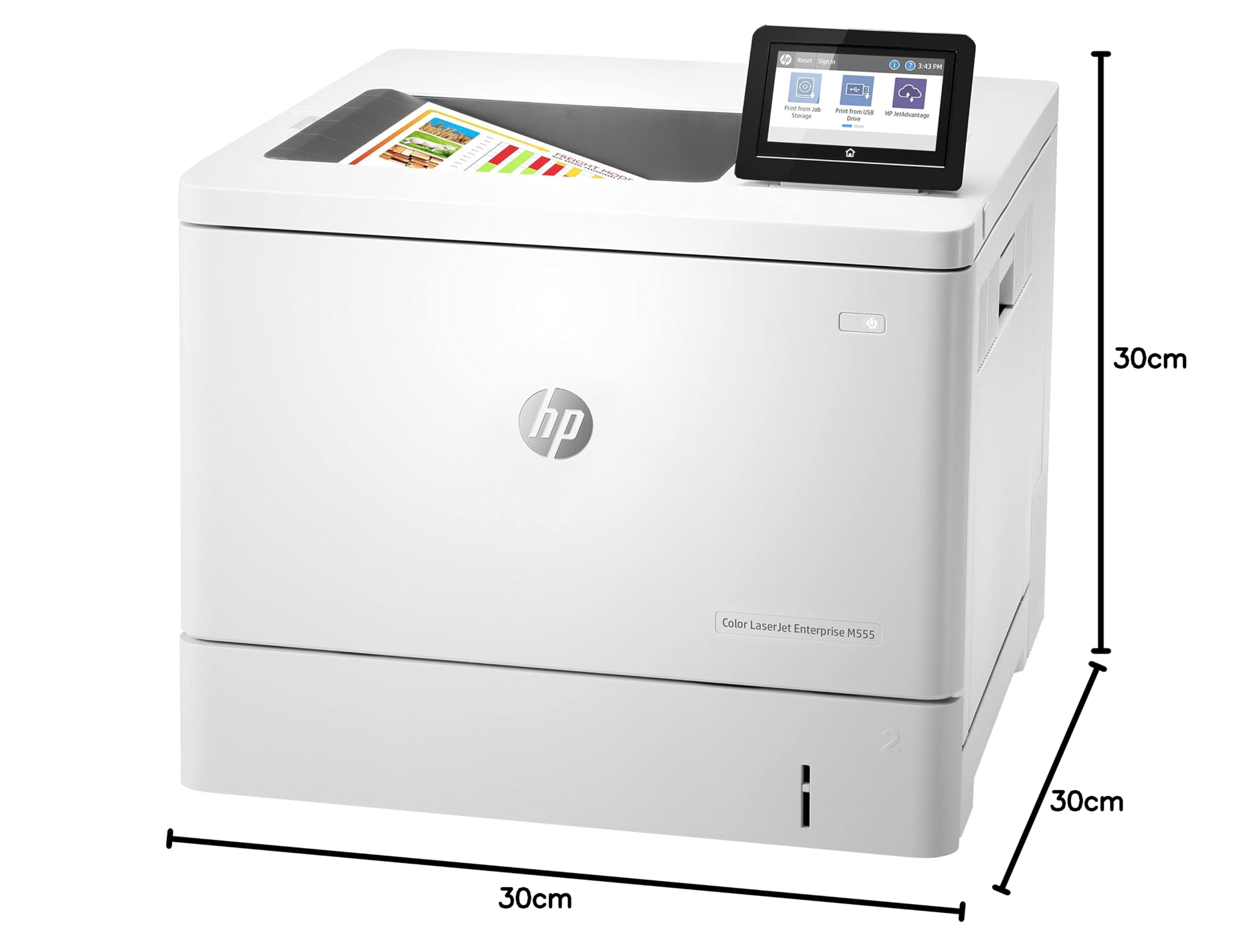 HP Color LaserJet Enterprise M555dn (7ZU78A) - Imprimante couleur (recto-verso ; jusqu'à 38 ppm ; USB 2.0, Gigabit Ethernet)