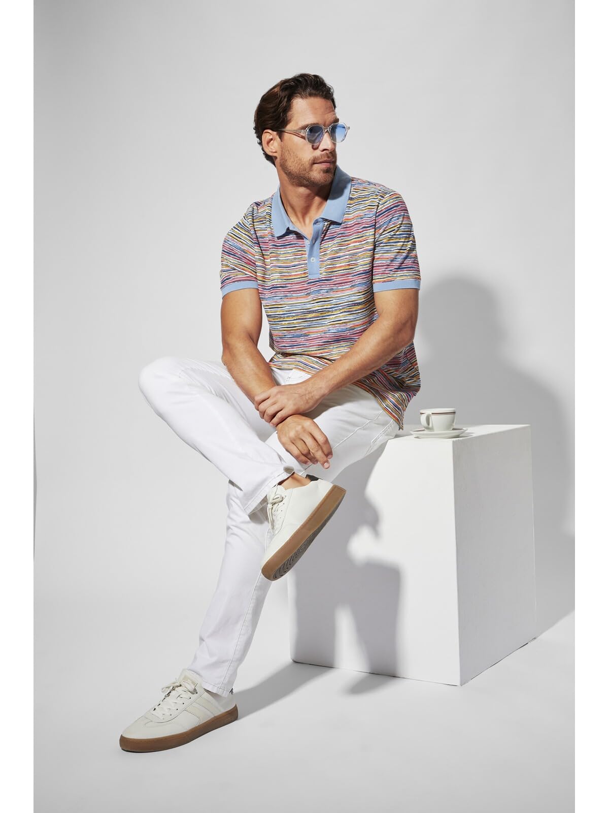 BABISTA Herren Poloshirt Monzio | gestreift, mit Polo-Kragen, Männer Freizeit-Shirt mit Streifen, 100% Baumwolle, frische Farben, große Größen bis Gr. 5XL