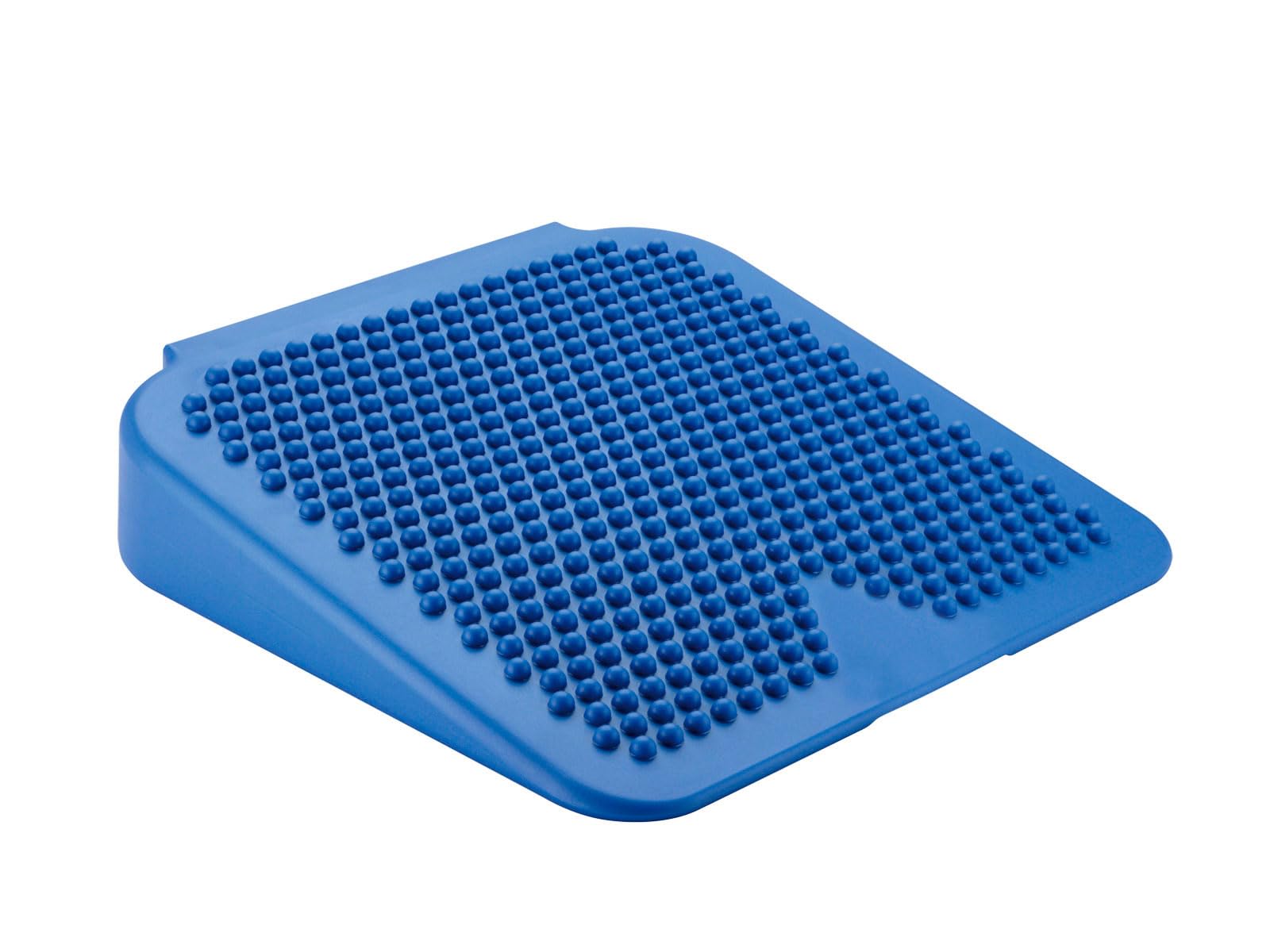 Movin' Sit Inflatable blue postural wedge cushion for active sitting, ideal for improving posture, balance and back well-being, perfect for home, office and school