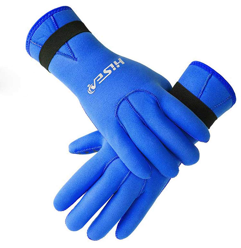 3MM Neoprene Scuba Dive Gloves, Anti Scratch Keep Warm Swimming Gloves Winter Swim Spearfishing Snorkeling Equipment,B,S