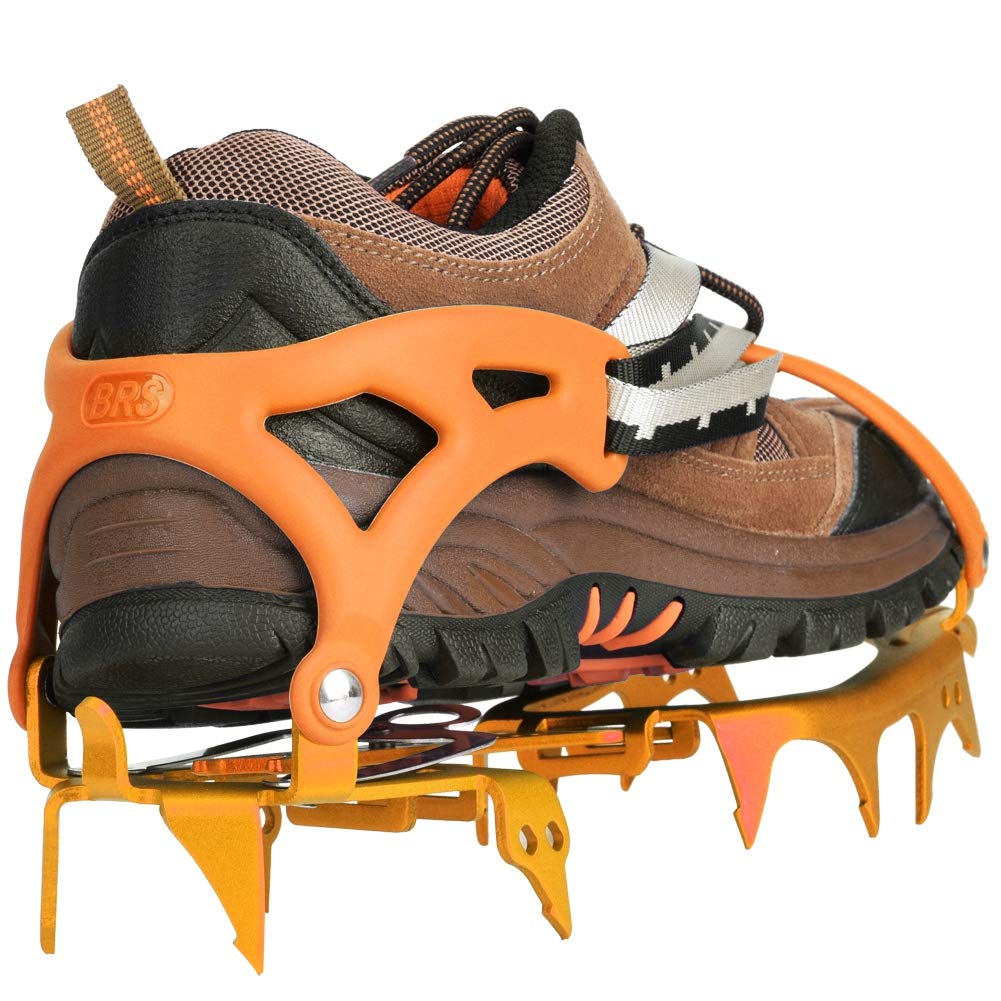 Ice Grips with 14 Teeth and Anti Slip Function for Snow Hiking and
