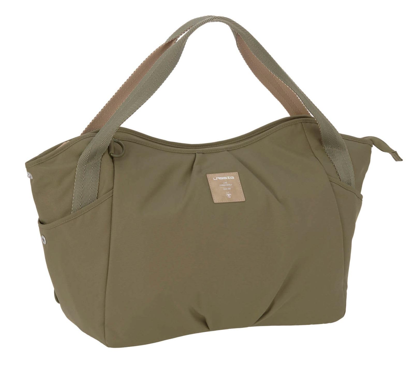 LÄSSIG Sac à Dos Sac à Langer/Green Label Twin Bag Triangle Olive