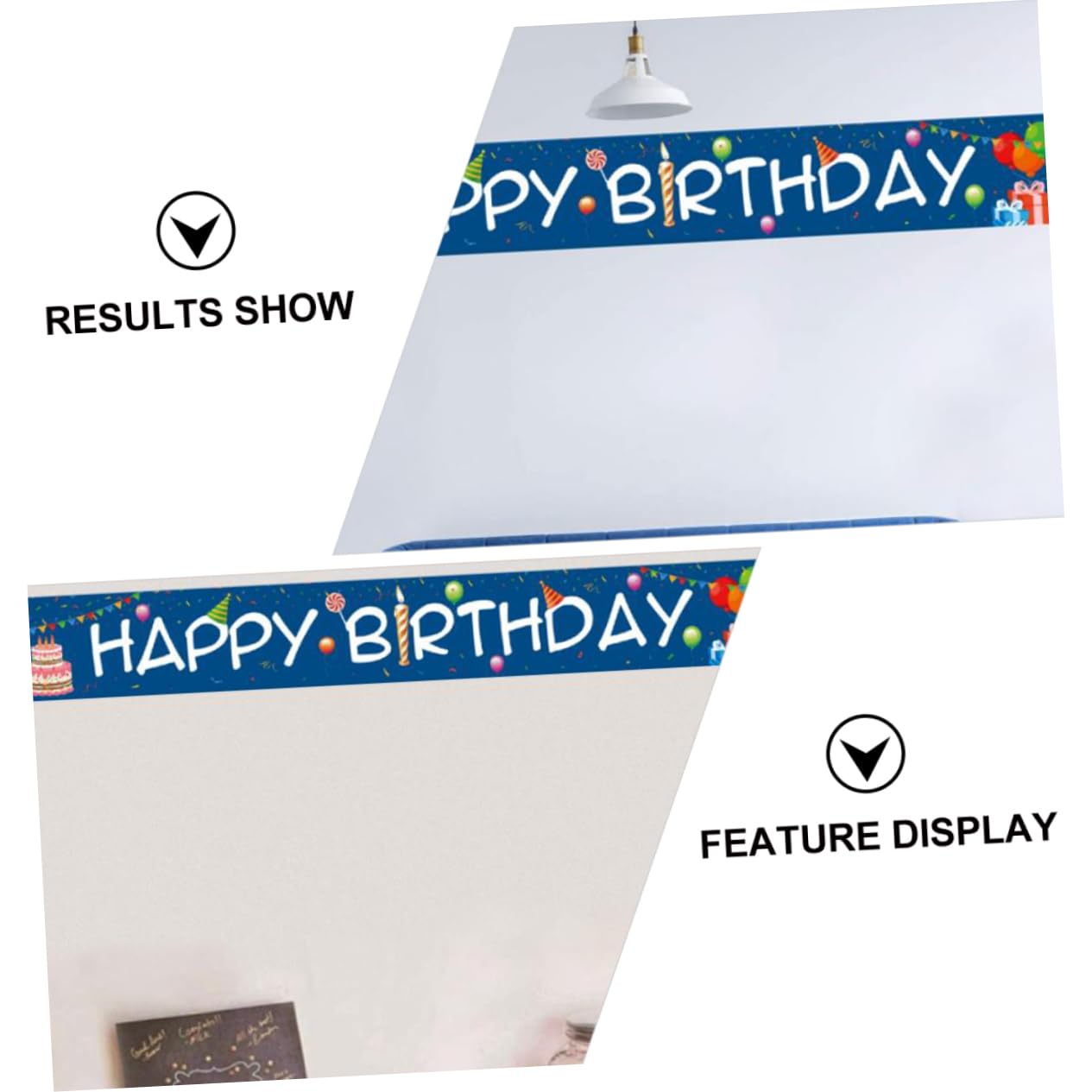 Abaodam 3pezzi Banner Compleanno Decorazione Per Compleanno Striscione Appeso Per Ed Per e