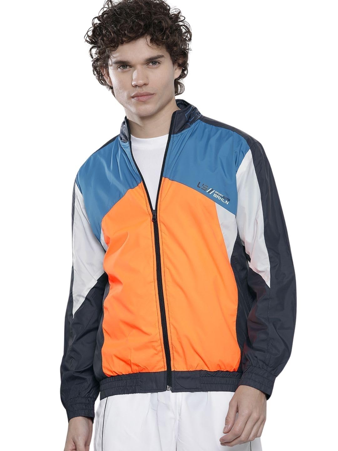 the indian garage co Men Regular Fit Colorblocked Wind Cheater-picture-39