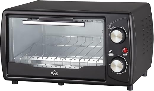 DCG Eltronic MB9809N, Forno elettrico 9 litri 650 watt, Nero, 41x23x24 cm