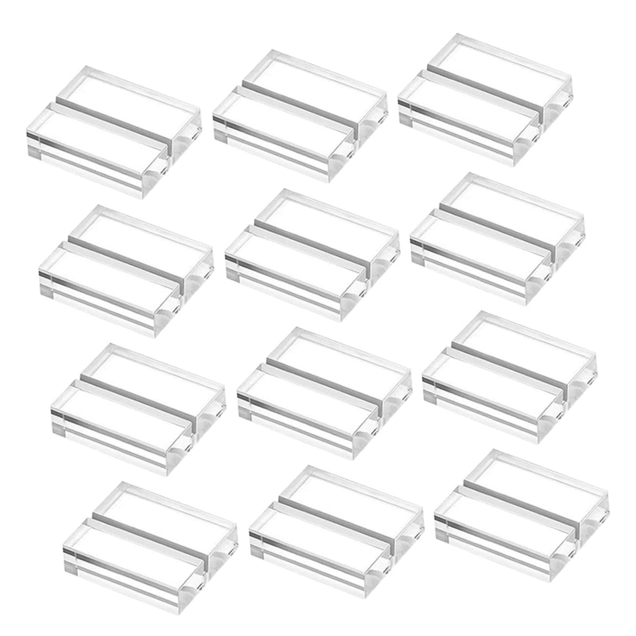 Zerodeko 36pièces Supports De Carte Acrylique Transparent Porte-nom Présentoirs Pour Événements Mariages Restaurants Et Cafés