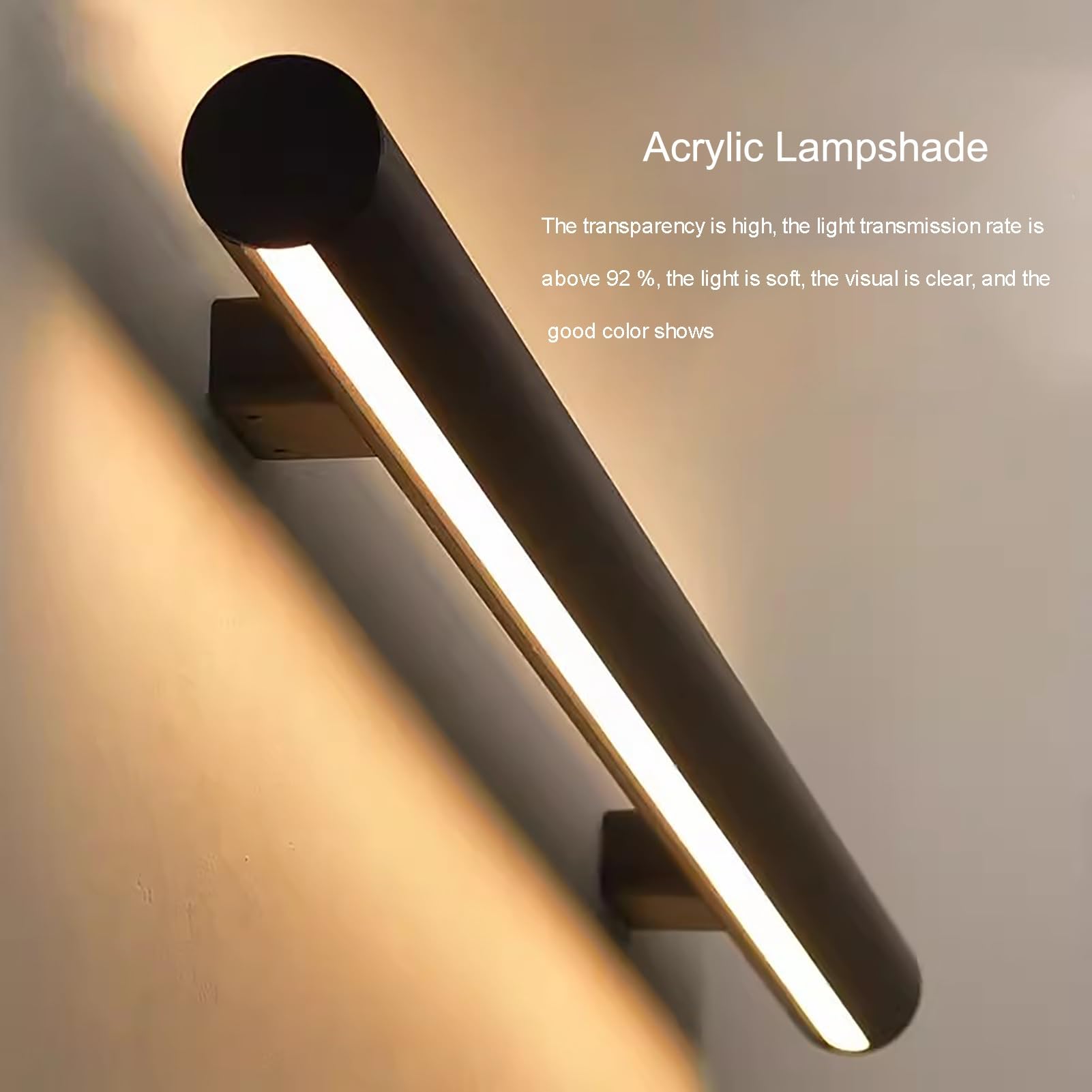 Luci a LED luminose a infrarossi, per esterni e interni, in alluminio, con design illuminato, 120 cm / 47.24in, perfette per illuminazione sicura e patio