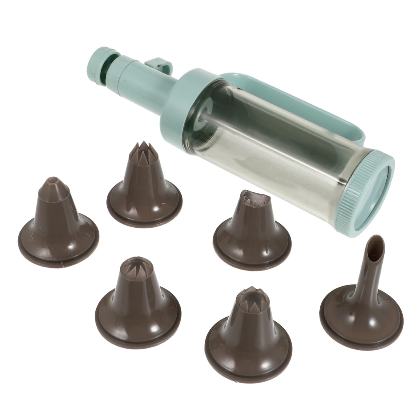 Ciieeo Cookie Decorating Machine 6 Tips Biscuit Press Kit Easy to Use Comfort Grip Perfect Present for Baking Lovers Color