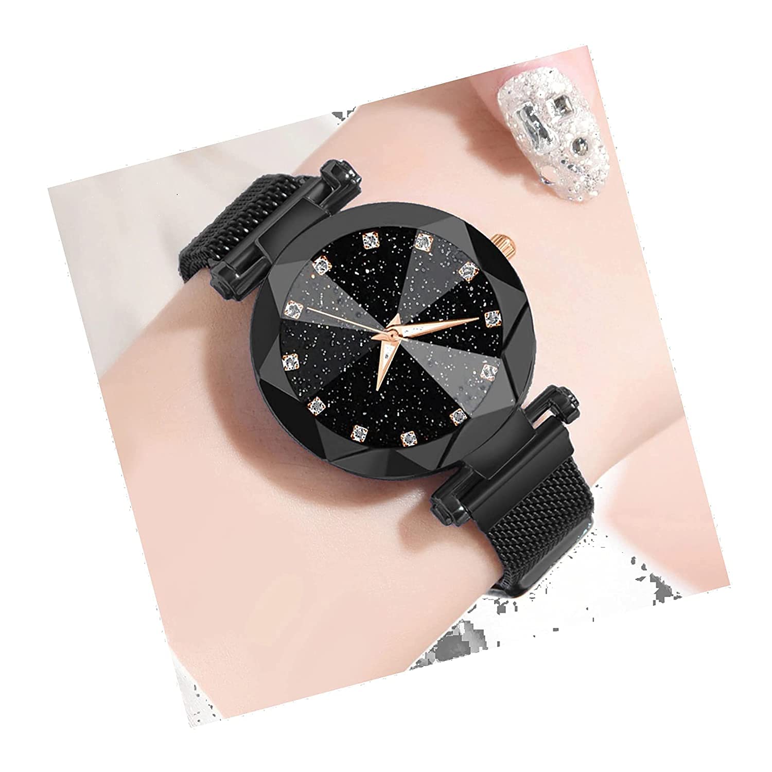 BID Branded Analogue Black Dial Magnet Watch (Black) (B09HKX9DN3) Amazon Price History, Amazon Price Tracker
