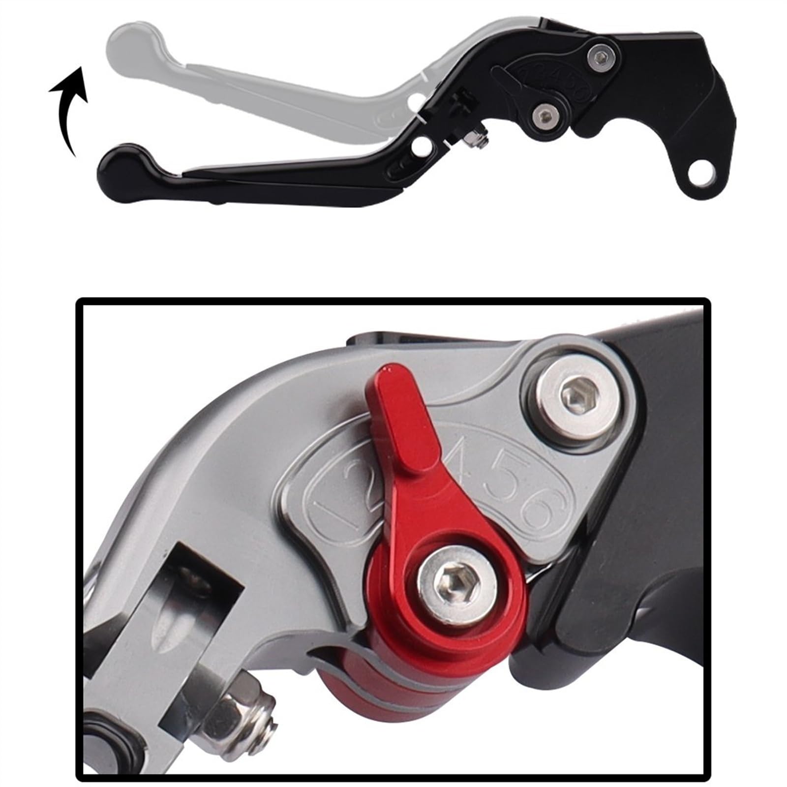 Poignées Levier De Frein Et D'embrayage Pour Triumph Tiger 1200 (2012-2018) - Aluminium - Réglage 6 Positions - Accessoire Moto - 6