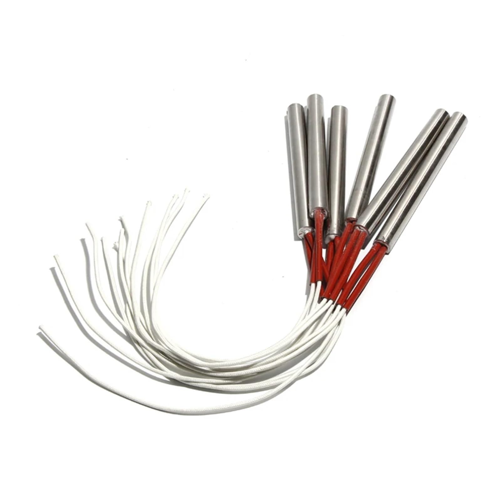 Calentador de cartucho Tubular de 8mm, 80~150mm, 110/220/380V, 304SUS, tubo de calefacción eléctrica, pieza de resistencia de 200/210/250/300/380W, 2 uds.(220V,304SUS 200W 8x80mm)