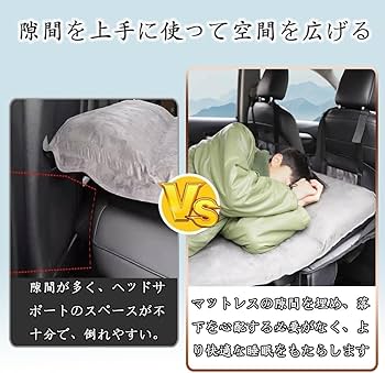 Amazon.co.jp: Kwueiit車の後部座席延長ボードマットレス車の旅行