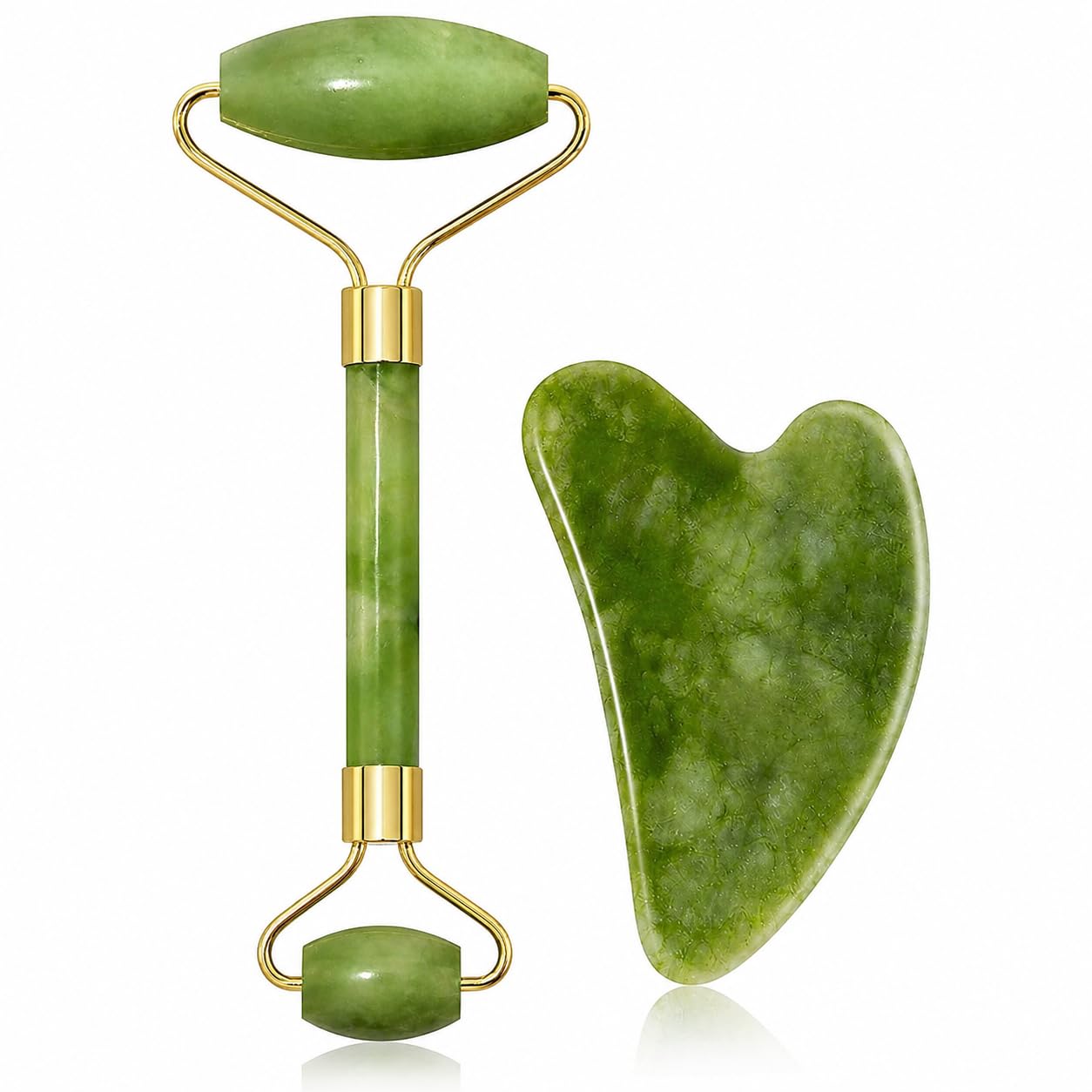 ANTIL'S Jade Roller and Gua Sha Stone Set – Face Massage Roller for Skin Tightening, Puffiness Reduction & Wrinkle Care | Improves Elasticity | Beauty Tool for Women & Men-image-31