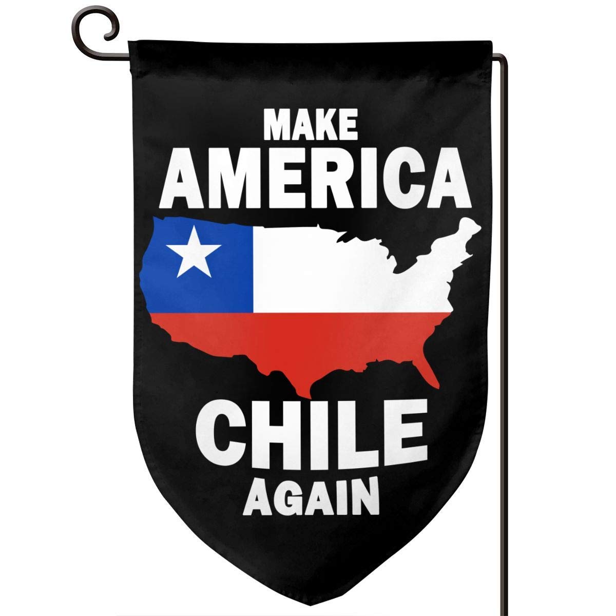 Jeewly Outdoor Flags Make America Chile Again Garden Flags Durable Outdoor House Banners for Patio Lawn Home Outdoor Decor 12.5x18In