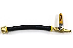 RV Blowout Hose - Lead-Free Brass 10.5" Adapter