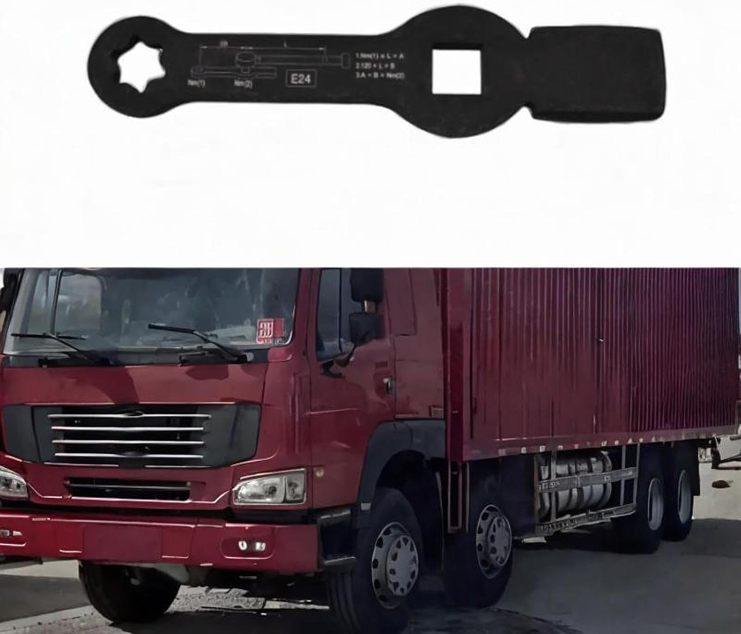 Brake Disc Wrench Hand Tool Convenient Portable Easy to Use Sturdy High Performance Axle Nut Wrenches Tools Impact Wrench, E24