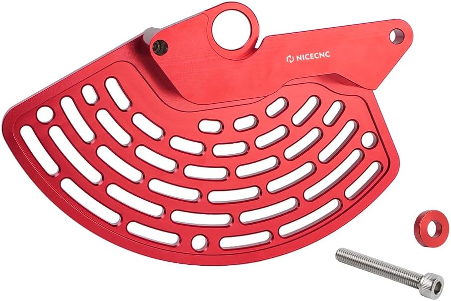NICECNC Red Front Brake Disc Protector Guard Compatible with Beta 390RR-S/430RR-S/500RR-S 2015-2024 125RR 2T 2018-2024 Seee Fitment