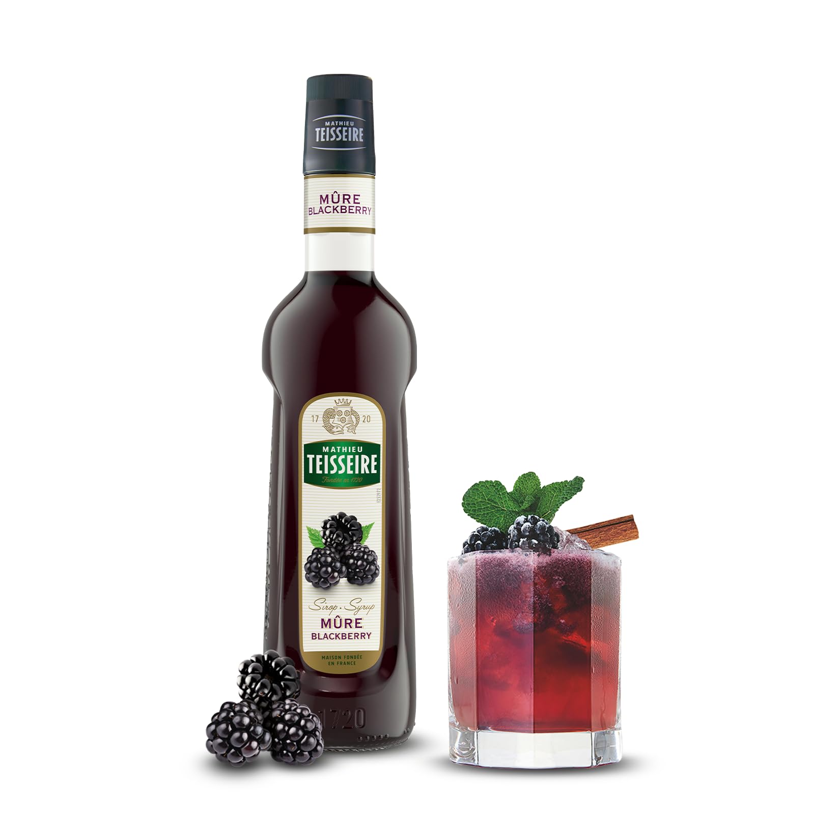 Teisseire Sirop de mûre de qualité professionnelle 70cl