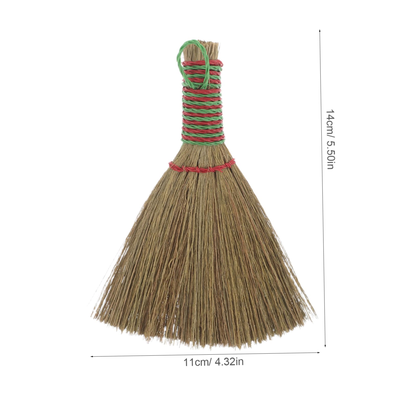CIYODO Woven Broom for Dust Removal Small Bristle Brush for Indoor Outdoor Cleaning Sturdy