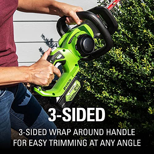 Greenworks 24V 22" Cordless Laser Cut Hedge Trimmer, Tool Only - image 7