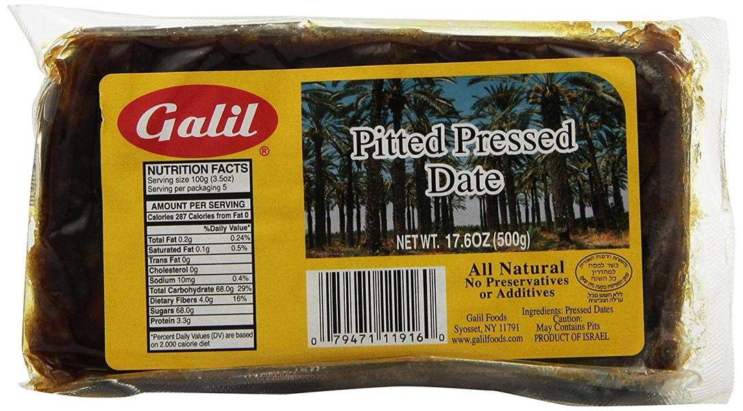 Galill Pitted Pressed Dates KFP - Pack of 3