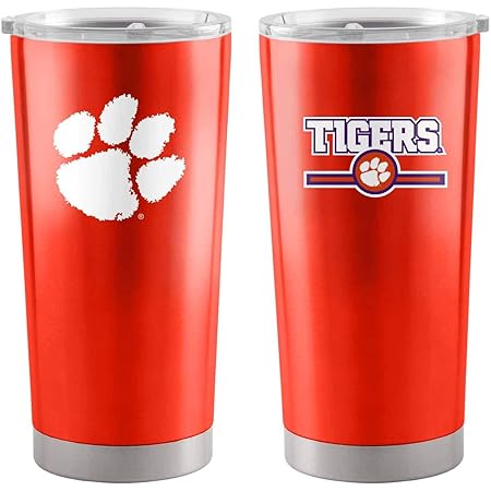 Amazon Com Tervis Ncaa Clemson Tigers 2018 National Champions Stainless Steel Tumbler With Lid 20 Oz Silver Sports Outdoors Clemson Tigers 2022 National Championship Tervis Cup