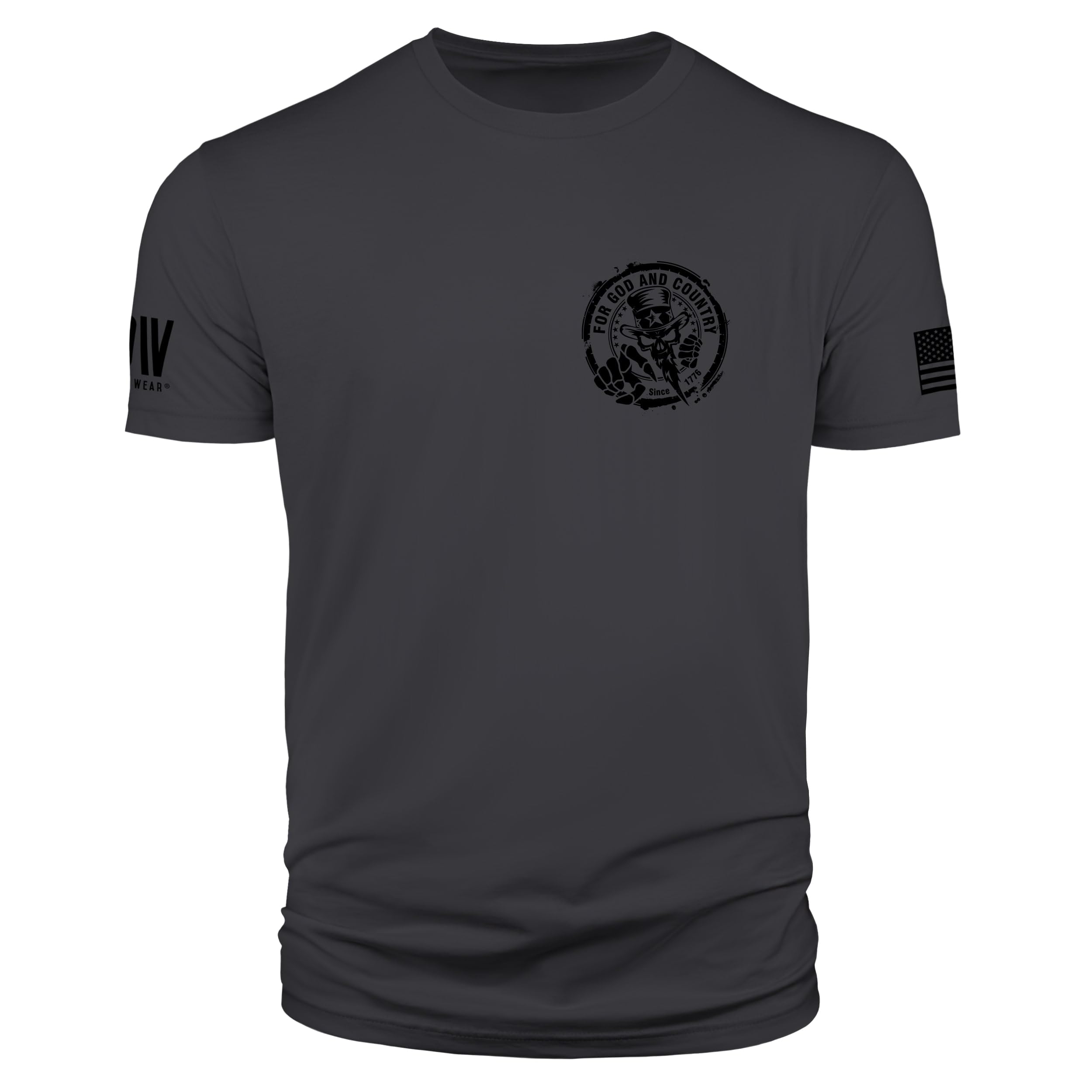 Dion WearUncle Sam for God and Country Military T-Shirt