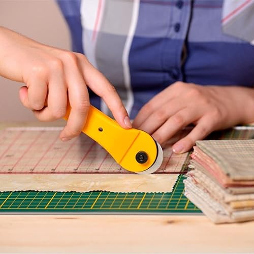 Miniatura 18 de HEADLEY TOOLS Cuchillas rotativas de 1.77 pulgadas (1.772 in), paquete de 10 unidades para Olfa, Fiskars, hoja giratoria de repuesto