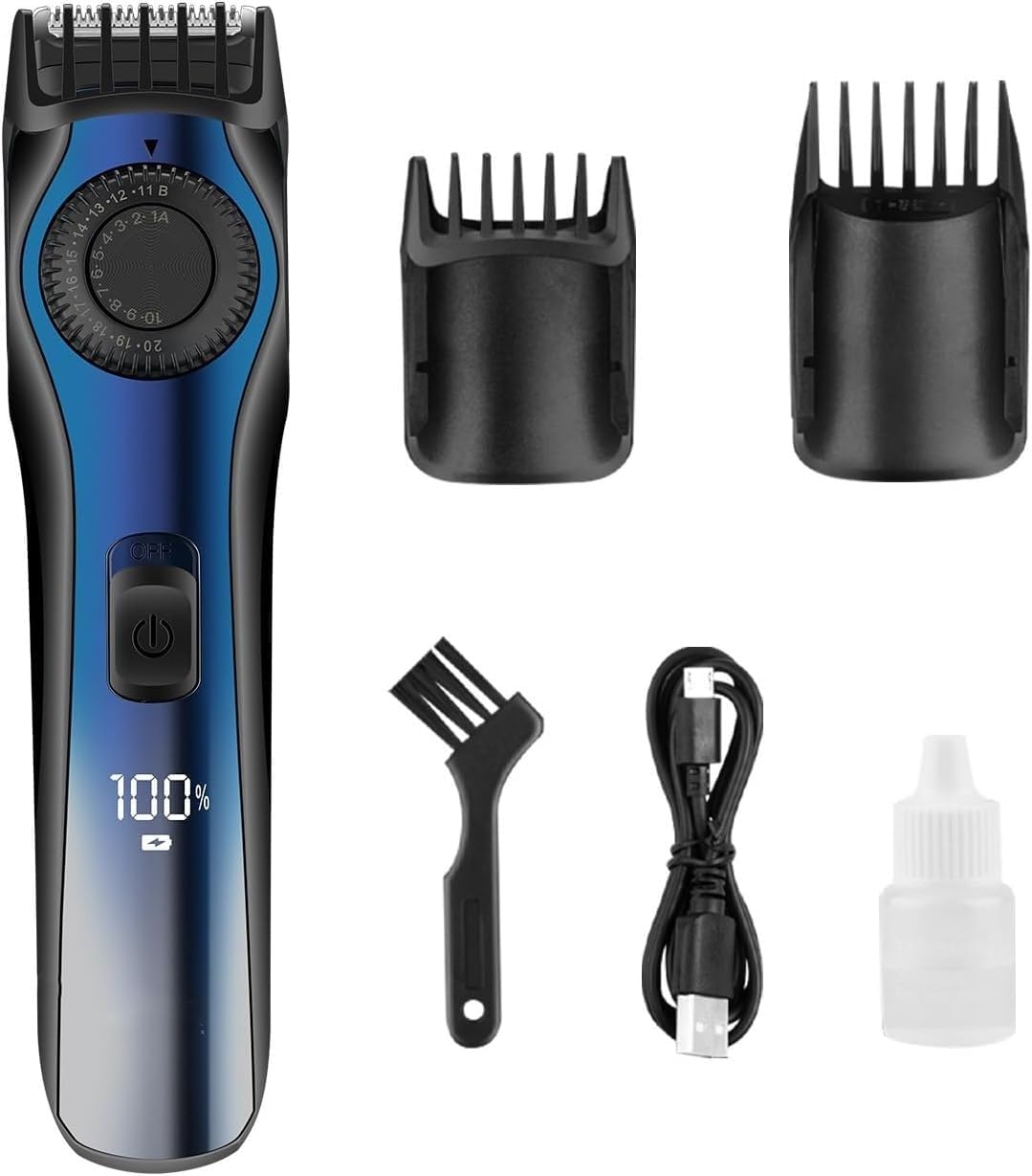 Hair Clippers for Men, Hair Trimmer Rechargeable Hair Clipper Electric Hair Cutting Machine Portable Barber Digital Display Trimmer for Men