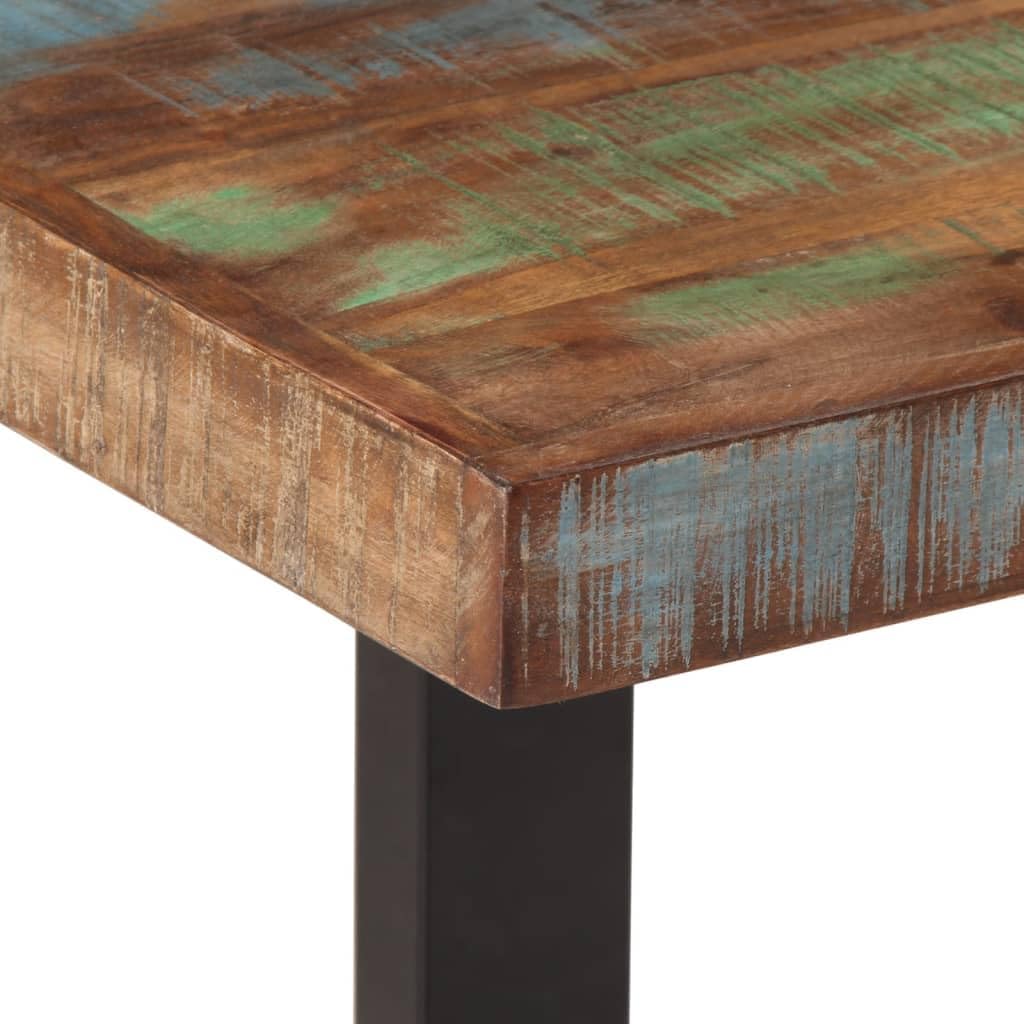 vidaXL Bench Brown and Black Solid Reclaimed Wood