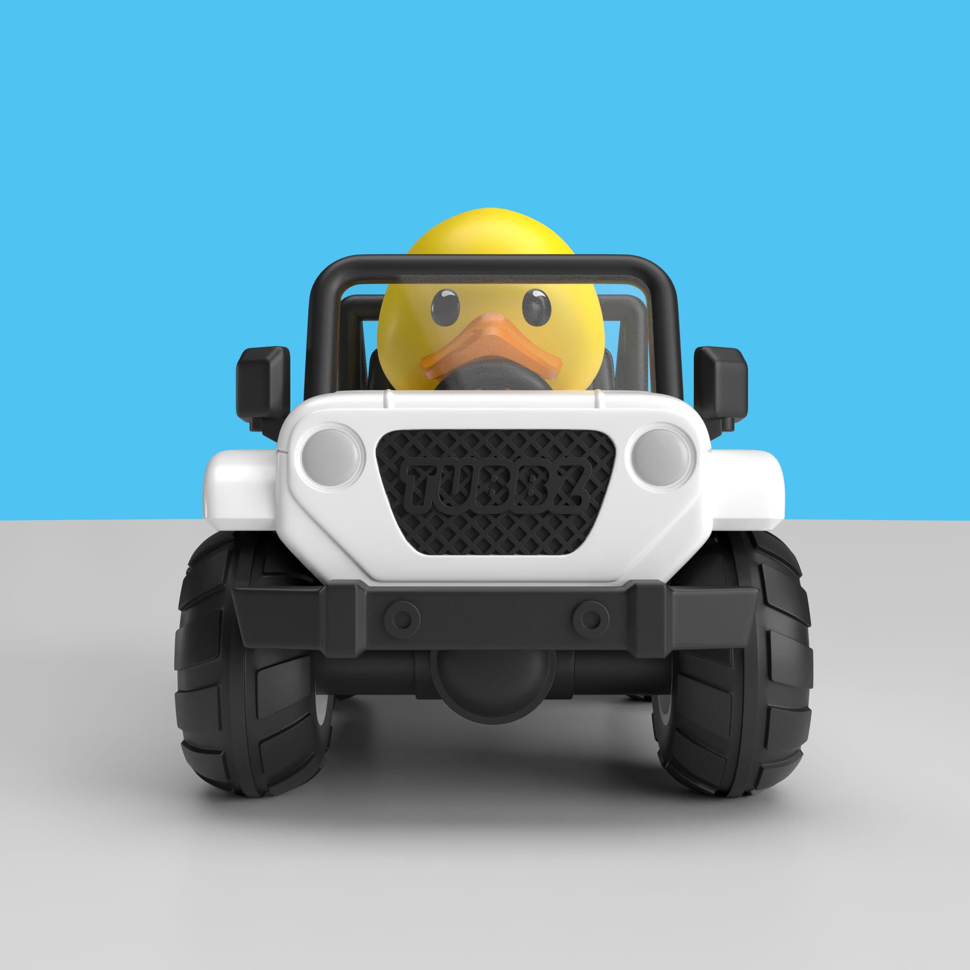 Figura Collezionabile TUBBZ 1a Edizione - Anatra In Vinile A Tema JEEP - Edizione Limitata