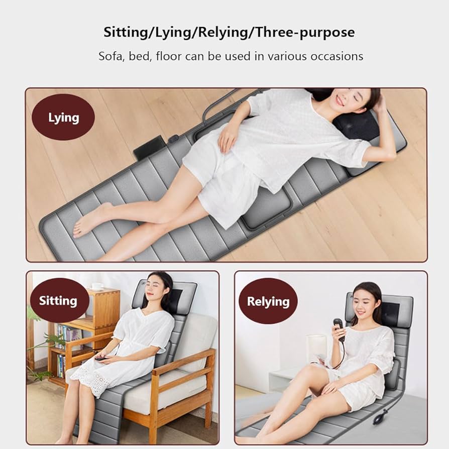 マッサージ３点セットマット Amazon.com: JIYTG Memory Foam Vibrating Massage Mattress Pad
