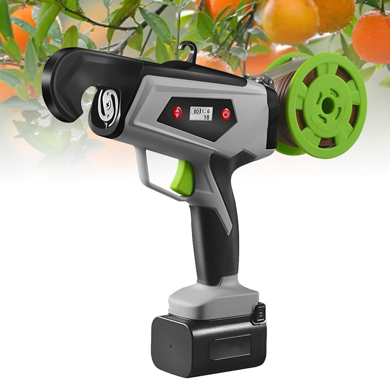Xnzjhpp Electric Plant Binding Machine, Adjustable Strapping Turns, For Vegetable And Flower Vine Tying,Garden Plant Strapping Machine,Pe Strap 90 Meters.
