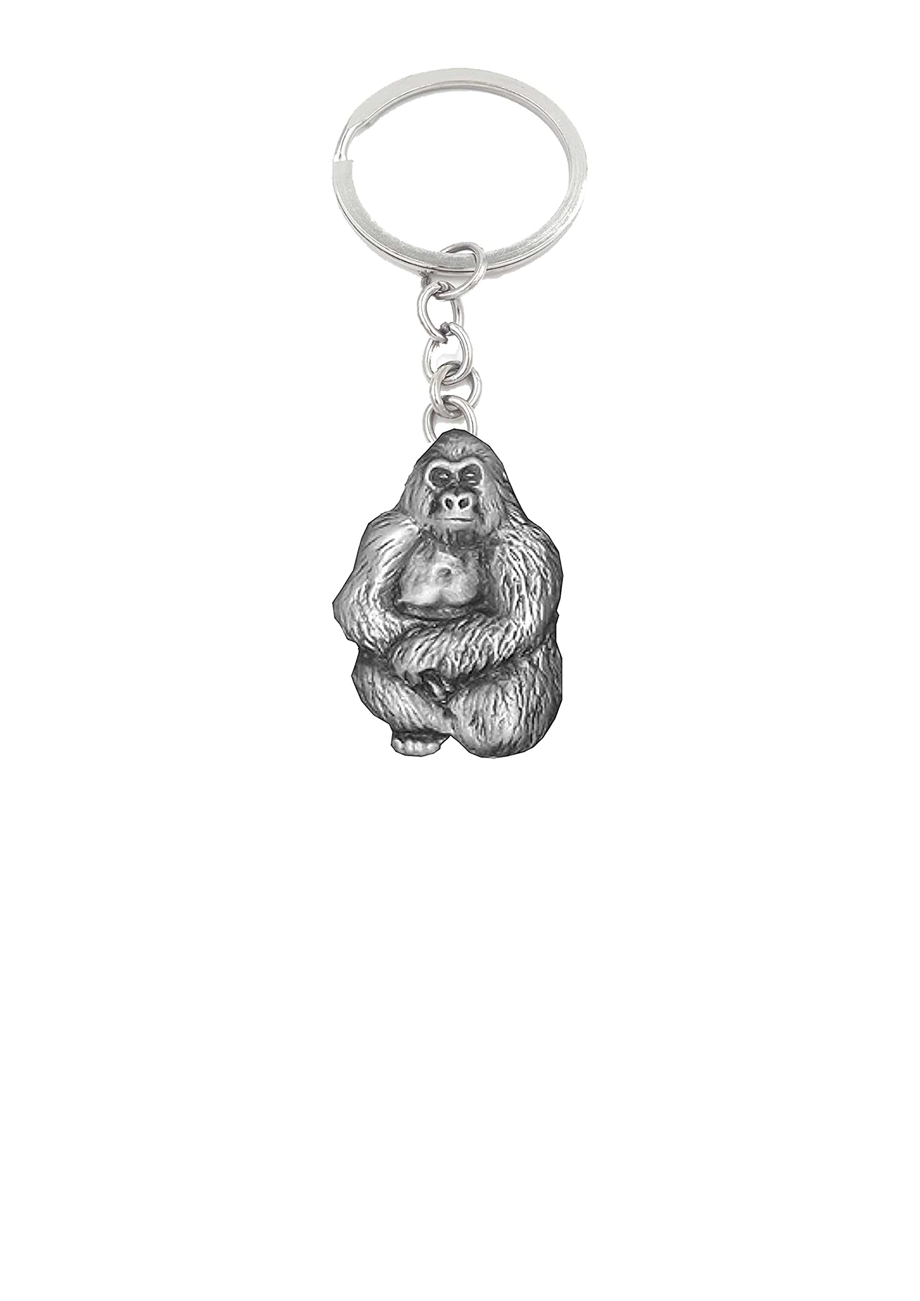 Prideindetails Silver Gorilla R87 Emblem Made Of Fine English Pewter On A Split Ring Keyring