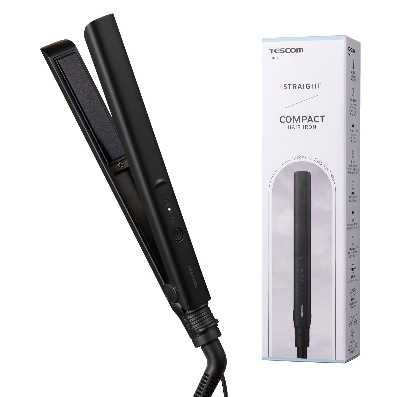 Amazon.co.jp: テスコム ヘアアイロン コンパクト ナノセラミック