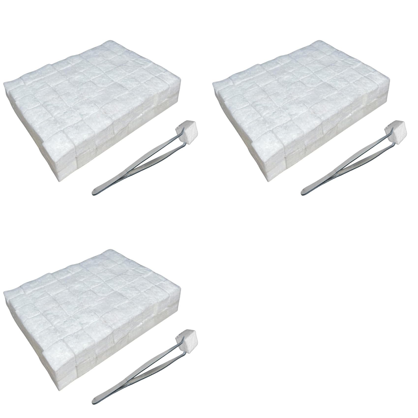 Aundhegrtt 288 Pcs Small Ceramic Wool Wick for Tabletop Fire Pit, Suitable for Ethanol Fireplace,Carbon Felt Wick for Indoor