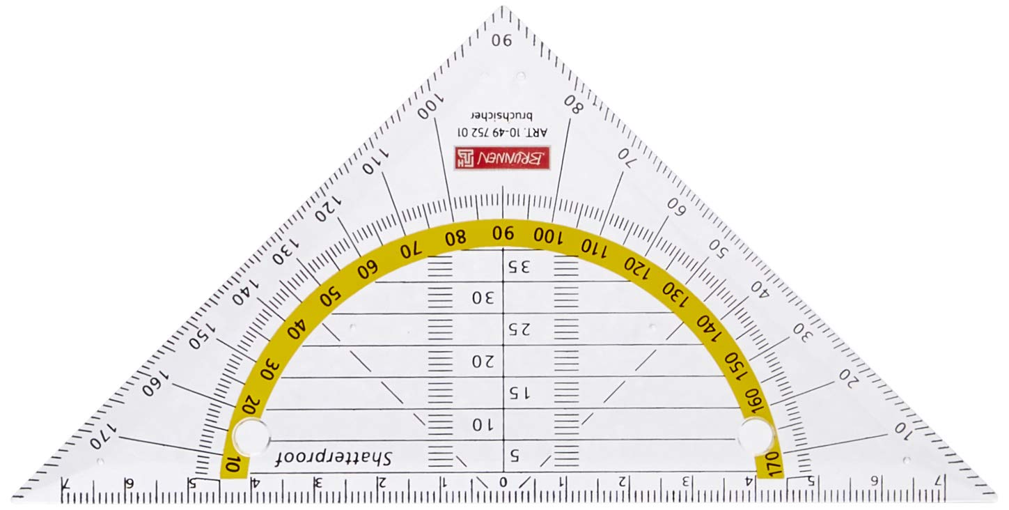 Fountain Geometry Triangle 16 cm Shatterproof Pack of 10
