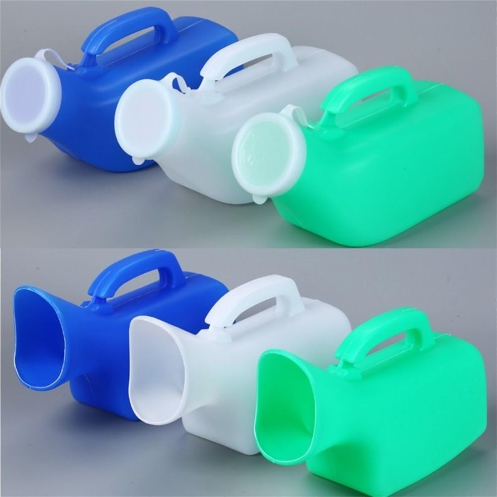 Tragbare Urinflasche, 1200 ml, für Herren, Reise-Urinal mit Deckel, Outdoor-Camping, Urinflasche, Hygiene-Lösung für ältere Menschen, einfach zu bedienen, blaue Farbe
