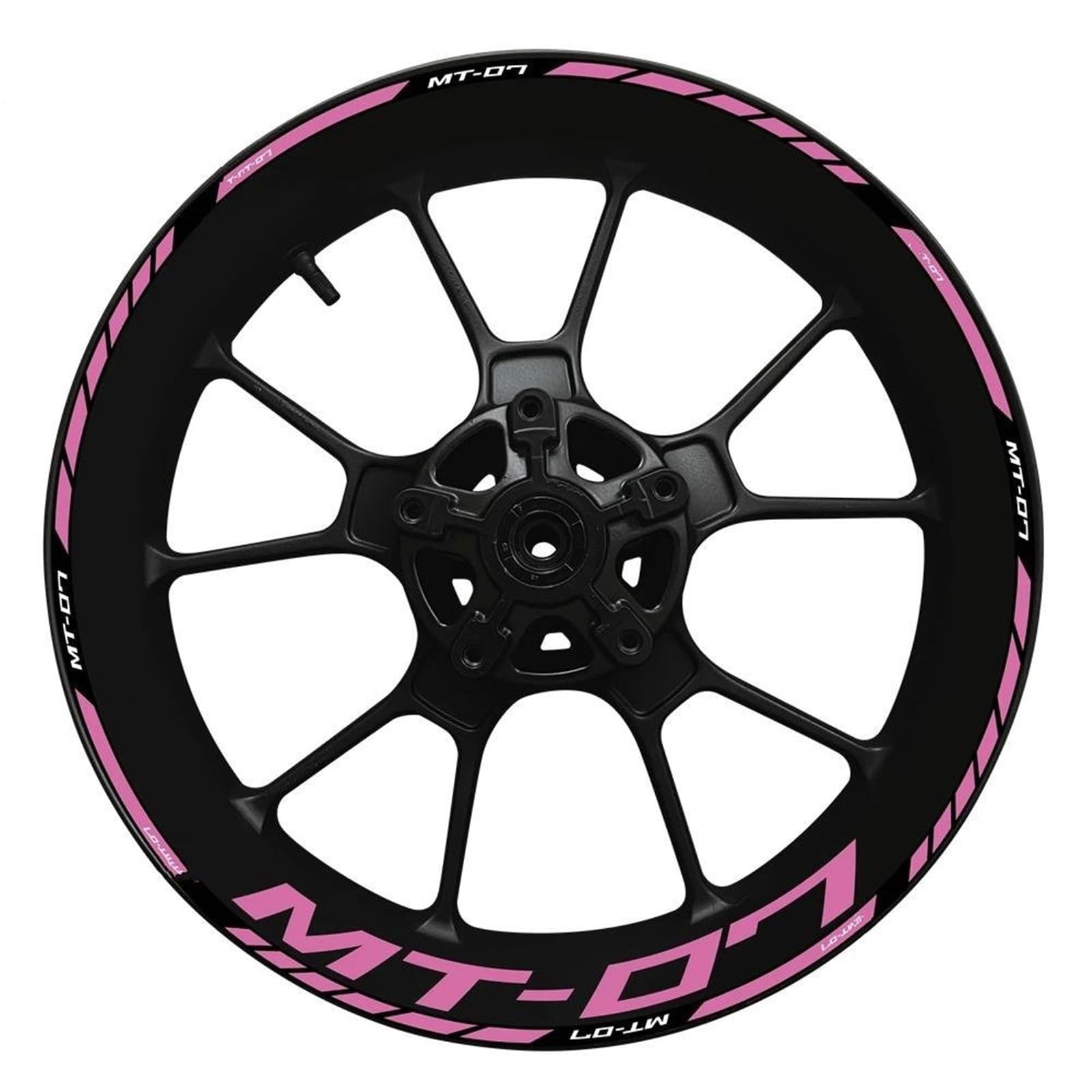 Inner and Outer Rim Reflective Waterproof Sticker 2022 for Yamaha MT-07 Wheel Hub Decal Decoration MT07 Set MT 07(Color28)
