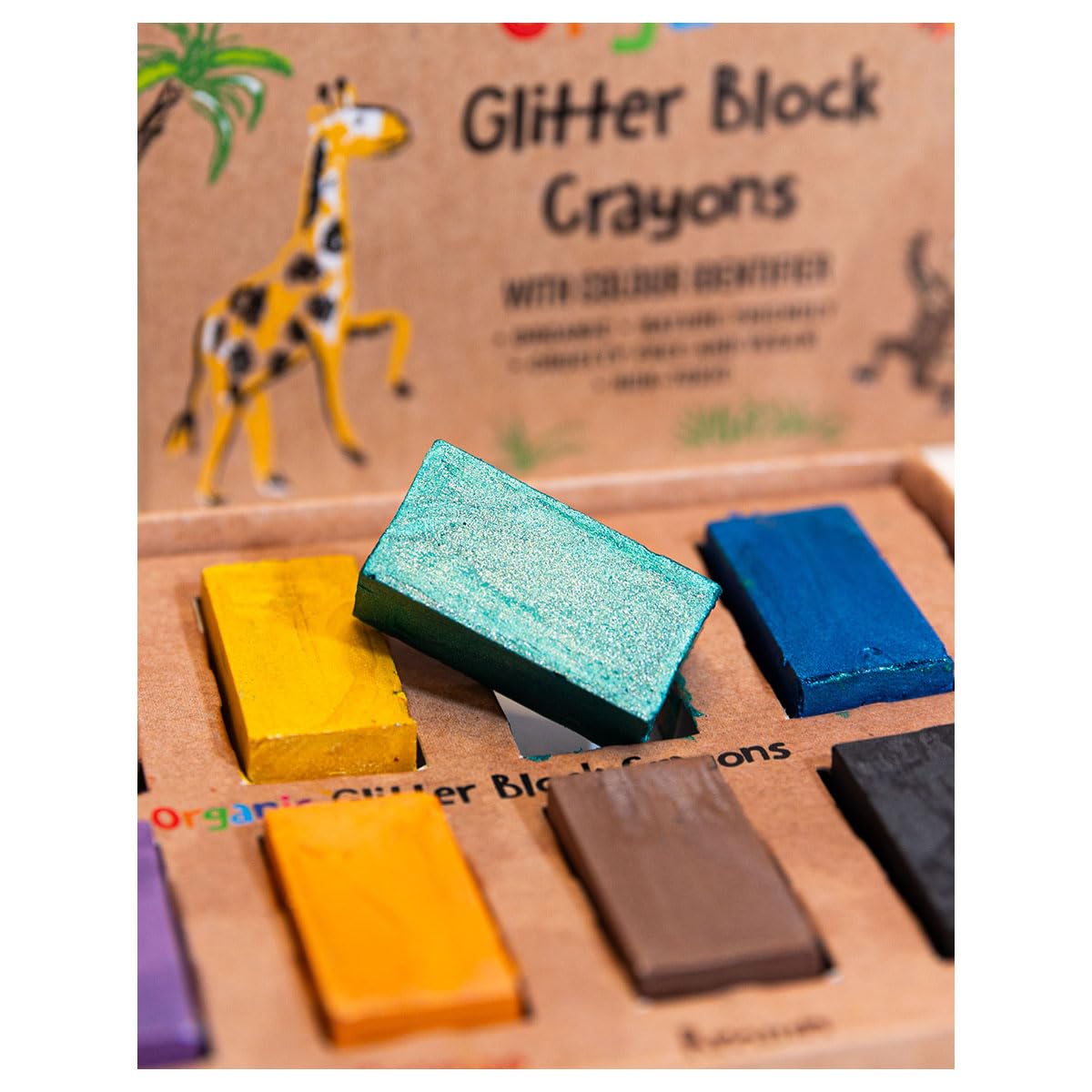 Booghe Glitter Block Crayons for Kids - Image 4