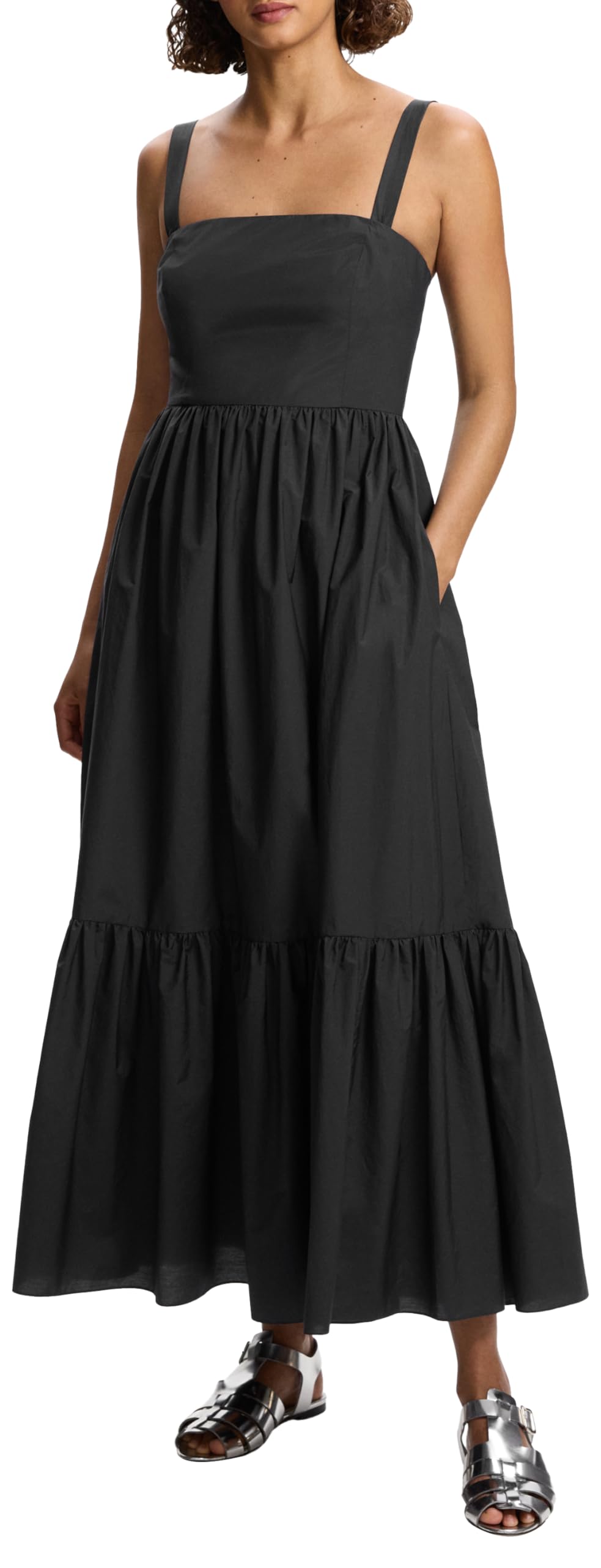 ワンピース THEORY Woman Dress Black O1102608 001 61qdvWRhiwL.jpg