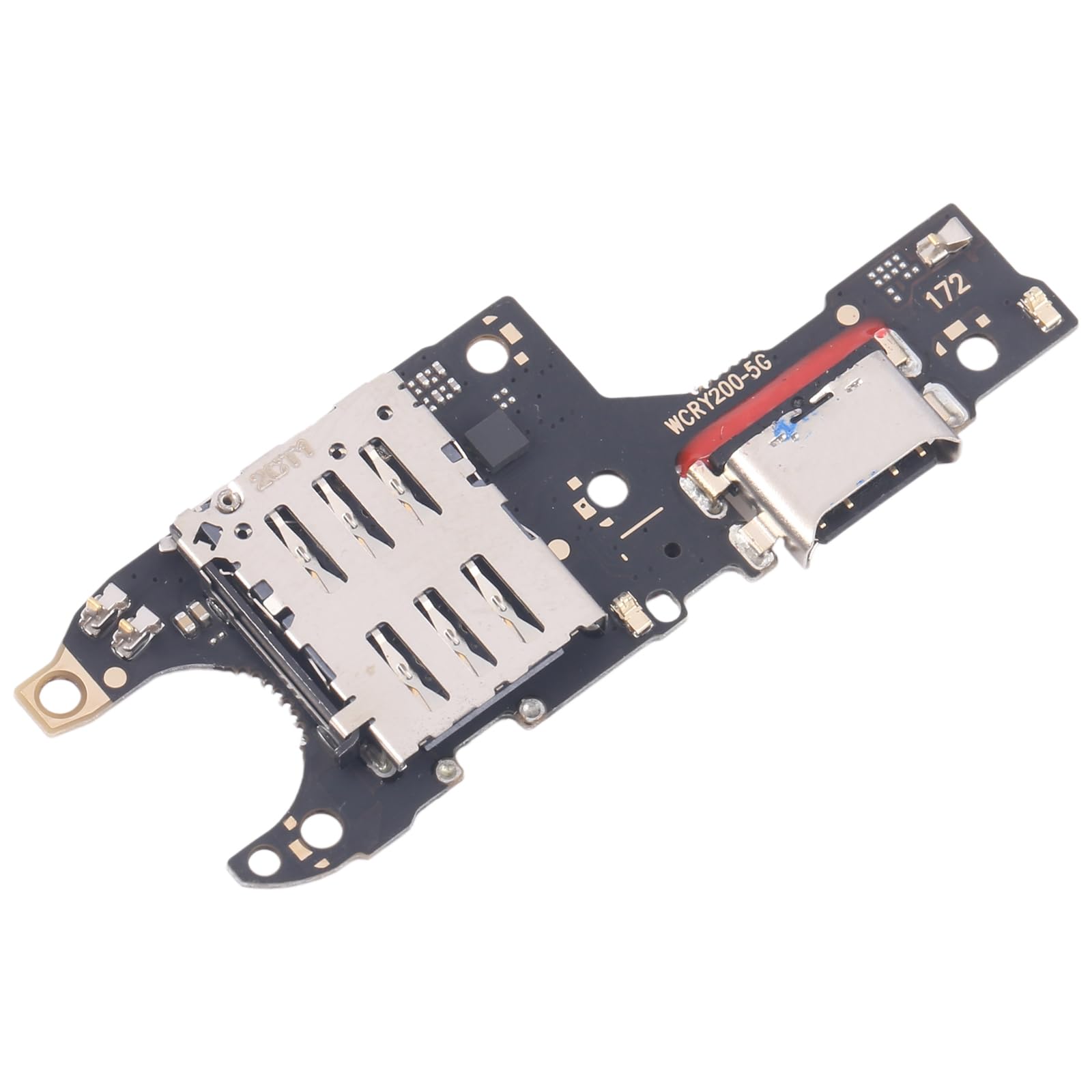 Ricambio Compatibile con HONOR 200 5G ELI-NX9 ELI-AN00 FLAT FLEX sub Board DOCK PORTA INGRESSO CARICA Usb CONNETTORE CAVO RICARICA + MICROFONO SYNC DATI SIM READER