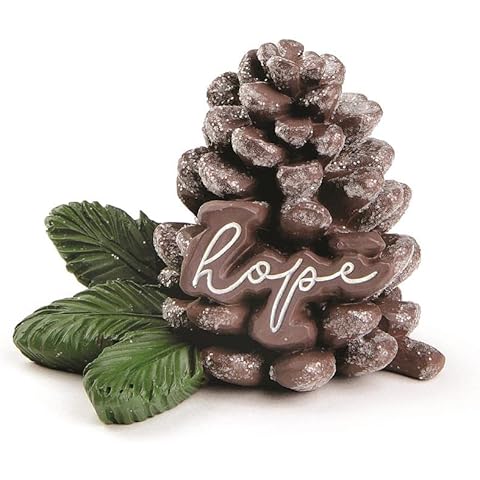 Blossom Bucket Frosted Pinecone Figurine Cover