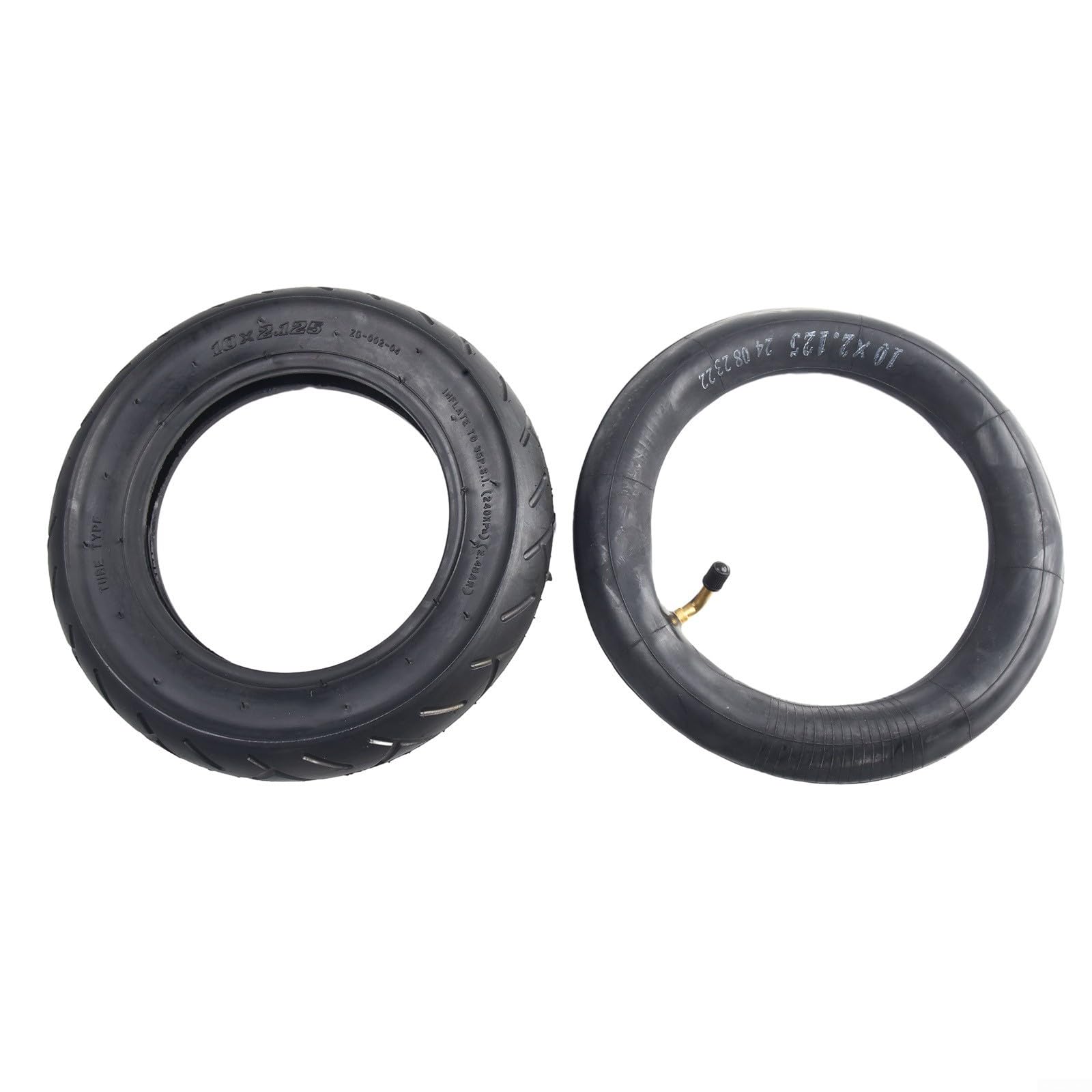 10 inch 10x2.125 Electric Scooter Inner Tube Outer Tyre, Rubber Tire For Kick Scooter Balancing Car(Inner tube + outer tire)
