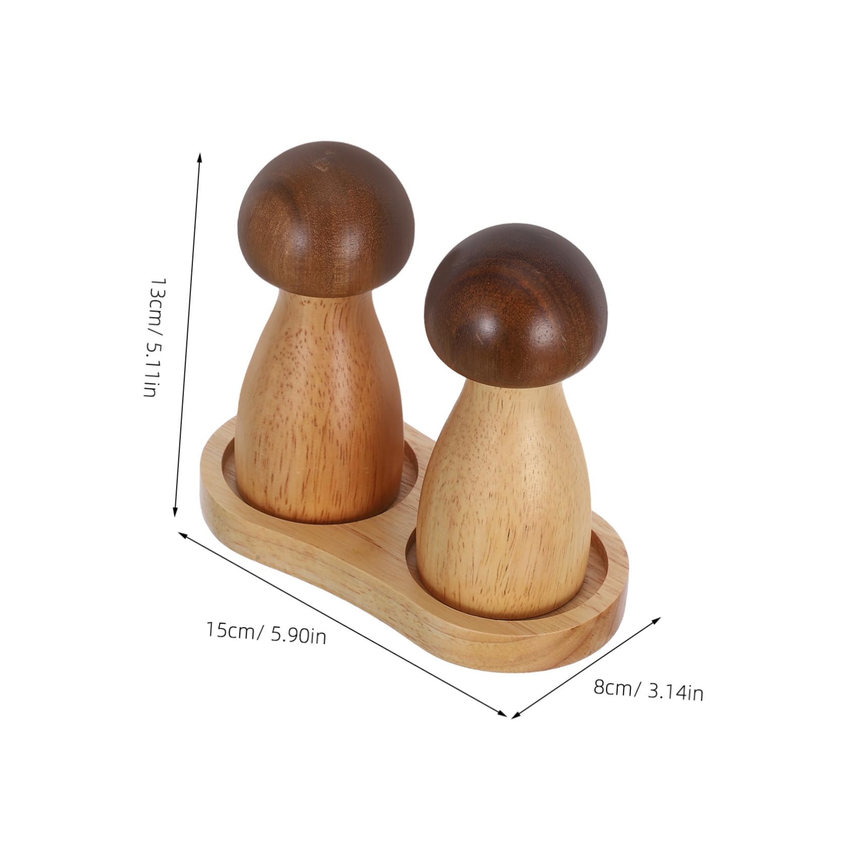 ERINGOGO Manuelle und Einfachem Design in Pilzform mit Glatten Linien Pfeffermühle Nachfüllbar für Meersalz und Gewürze in Küche