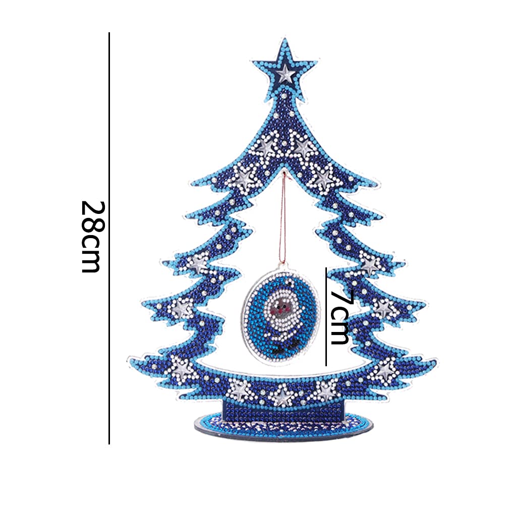 Sonsage Kit Diamond Painting 5D Fai Da Te - Babbo Natale Con Albero Colorato, 30,5x40,6 Cm