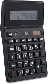 Staples 12-Digit Desktop Calculator, Solar/Battery, Black, 2-Pk, ST290